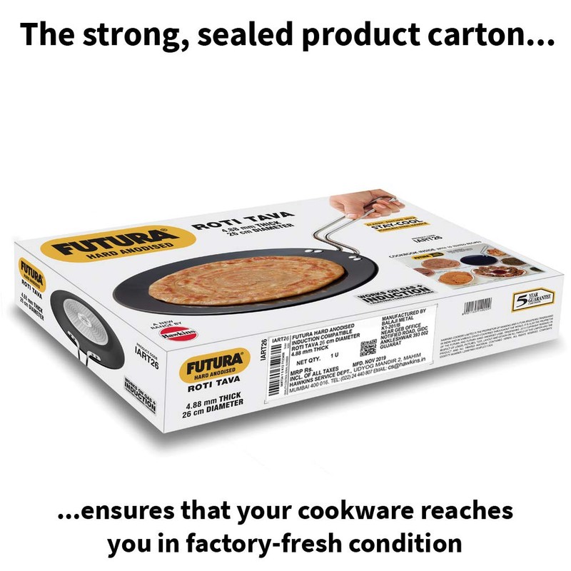 Futura Hawkins Concave tava, 10.25", Grey