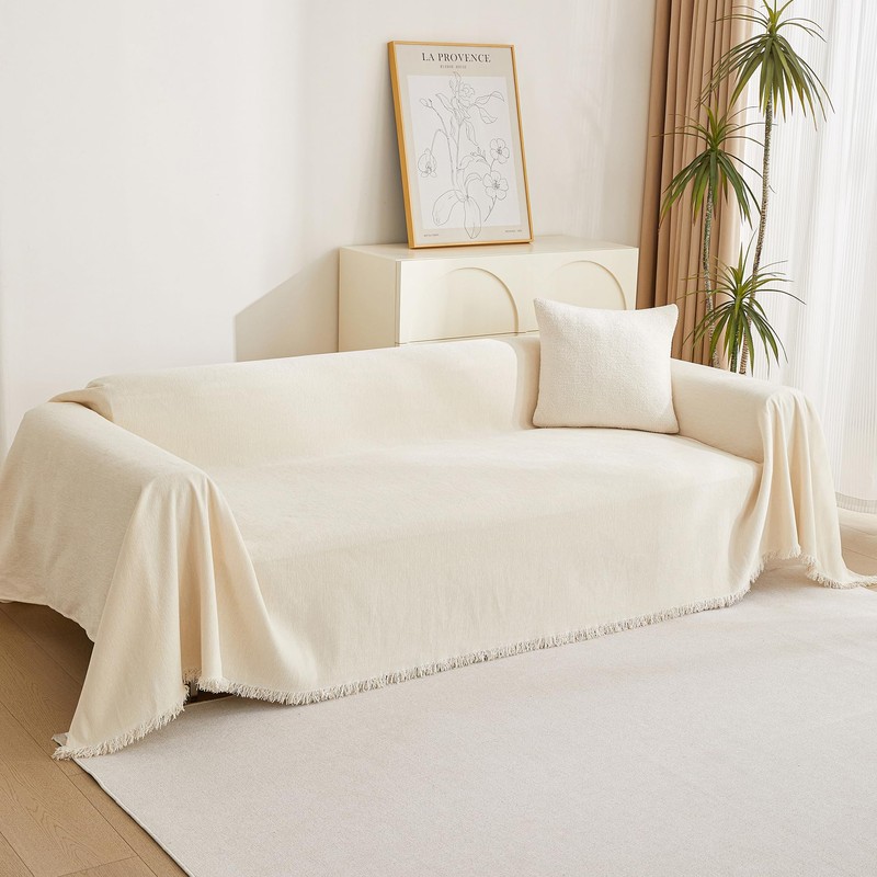 MYSKY HOME Sofa Covers Couch Cover Chenille Sofa Cover Sectional