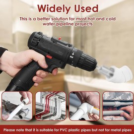 Pipe Threading Tool Dual-Function Internal & External Thread Cutting Tool with 1/2″, 3/4″ Dies, Electric Drill Compatible for Home Repair (2pcs)