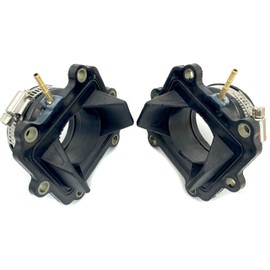 2X Intake boot Carburetor Mounting Flange Snowmobile Compatible with Arctic Cat Mountain Cat 500 Efi.Powder Special 500.Zl 600 3005-264. Replacement part number: 07-100-56 (2)