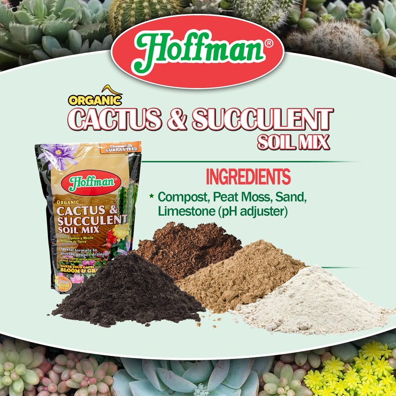 Hoffman Organic Cactus and Succulent Soil Mix to Provide Proper