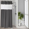 UFRIDAY Small Stall Shower Curtain 36 x 72 Inches,Dark Gray