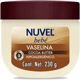 Nuvel Vaselina para Bebé 230 g Con Manteca de Cacao Vaselina Hipoalergénica y Natural a Base de Petrolato Protege, Hidrata y Cuida la Piel Sensible del Bebé