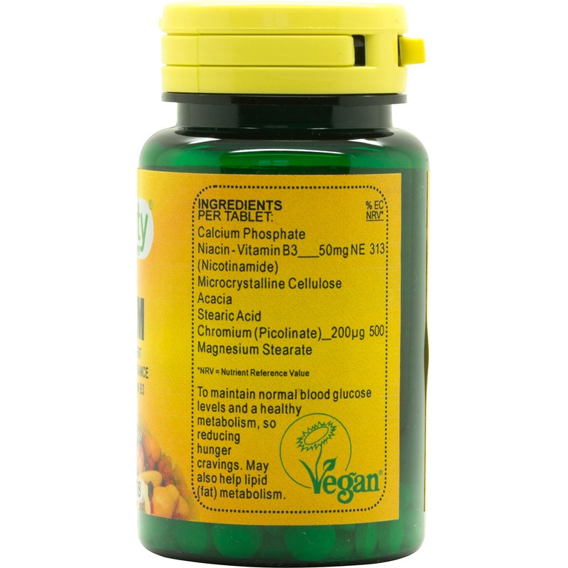 Veganicity Chromium 200µg : Metabolism health : 60 tablets