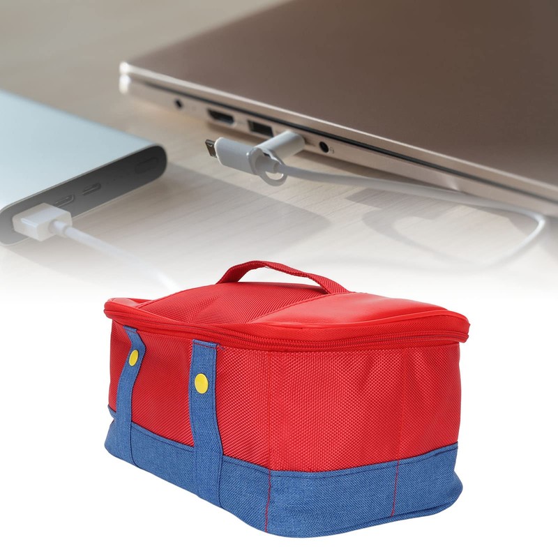 Console Storage Carrying Case Console Protective Travel Case Red Soft