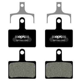 epic Disc Brake Pads for Shimano Brakes | K02S, K03Ti, K04Ti-MX, K05S | Fits 105, Dura-Ace, GRX, Ultegra | Organic, Semi-Metallic, Sintered, Ceramic & E-Bike Options | 2 Sets (Organic)