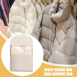 Travel Garment Bag - Clothes Protectant Cover Pouch - Dustproof Clothing Storage Bag with Compression Zipper for Closet Packing Travel Moving Airplane Road Trip