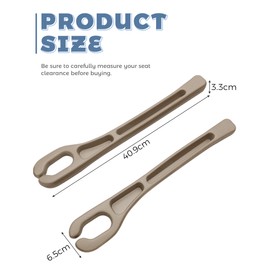 UNLRAE 2PCS Car Seat Gap Filler,Interior Car Accessories,Multifunctional Automotive Side Seat Gap Filler Organizer with Phone Holder,Prevents Things Dropping,Fit for Most Cars,Trucks and SUVs (Beige)