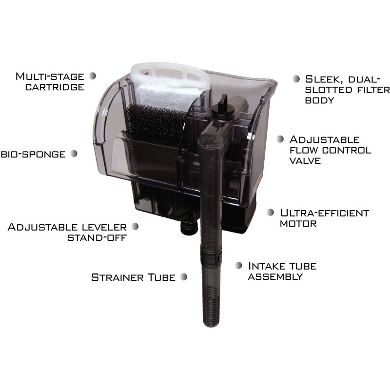EA Performance Hang-On Power Filter - for Aquariums up to