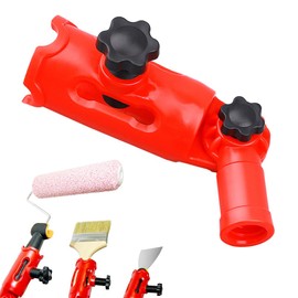 Dhqkqg Multi-Angle Paint Brush Extender Holder, Extension Pole Attachment for High Ceiling, Universal Paint Brush Extender Tool Fits Most Rollers, Brush, Scrapers
