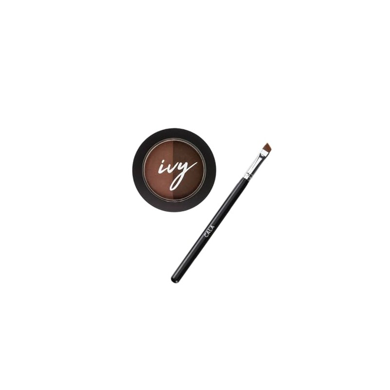 Kit Pincel Delineador de Cejas CALA + Polvo Duo para