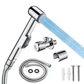 NESTLEAP Handheld Bidet Sprayer for Toilet – Adjustable Water Pressure Control Shower Jet Spray Ideal for Feminine Hygiene, Pet Bathing Easy Install, with Bidet Hose