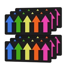 750 Pcs Large Arrow Sticky Page Markers Index Tabs,Repositionable,Writable Self Adhesive Tabs for Reading Books,Highlighting Information and Marking Document(5 Colors,6 Sets)