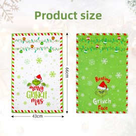 Christmas Kitchen Towels, Tea Towels Christmas, Grin Bath Towels, Funny Decoration Christmas, Cute Xmas Gifts for Women Men