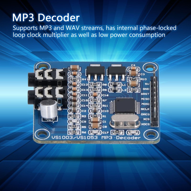 MP3 Decoder Module Decoding Board STM32 Microcontroller Development Accessory VS1003B