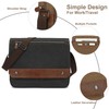 13-inch Retro Canvas Crossbody Bag - Small messenger bag for
