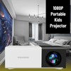 Diyeeni Mini Projector,Portable Movie Projector, Smart Home Projector for Home