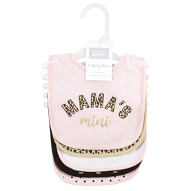 Hudson Baby Unisex Baby Cotton Bibs, Mamas Mini, One Size