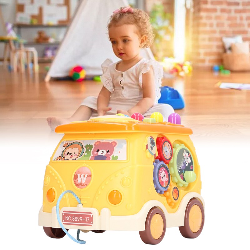 Bus Beat A Mole Toy Educational Sound Light Interactive Musical