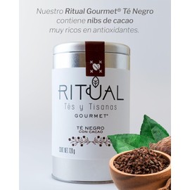 Té negro con cacao Ritual Gourmet 120 g – Infusión premium sin azúcar ni gluten