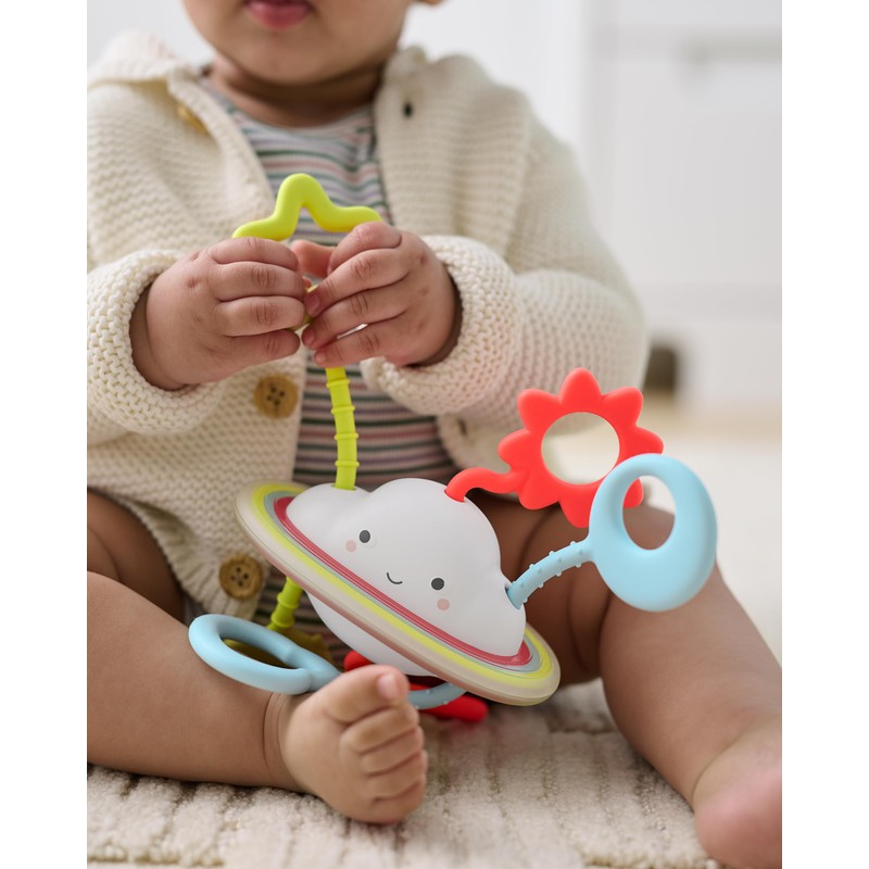 Skip Hop Pull & Play Baby Sensory Toy, Silver Lining