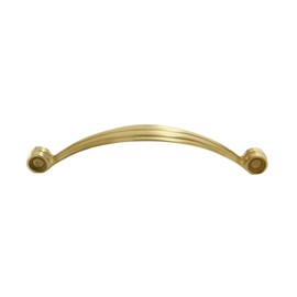 Hamilton Bowes - Satin Brass Cabinet Hardware Pull Handle - 5" (128mm) Hole Centers