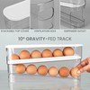 Belle Vous 2-Level Automatic Egg Dispenser - Egg Storage Fridge