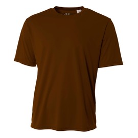 A4 Mens Cooling Performance Crew, Medium, Brown