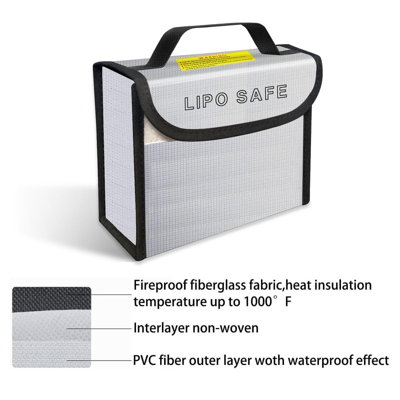 IANDAIROK 2PCS 185 * 75 * 150mm Lipo Battery Safe