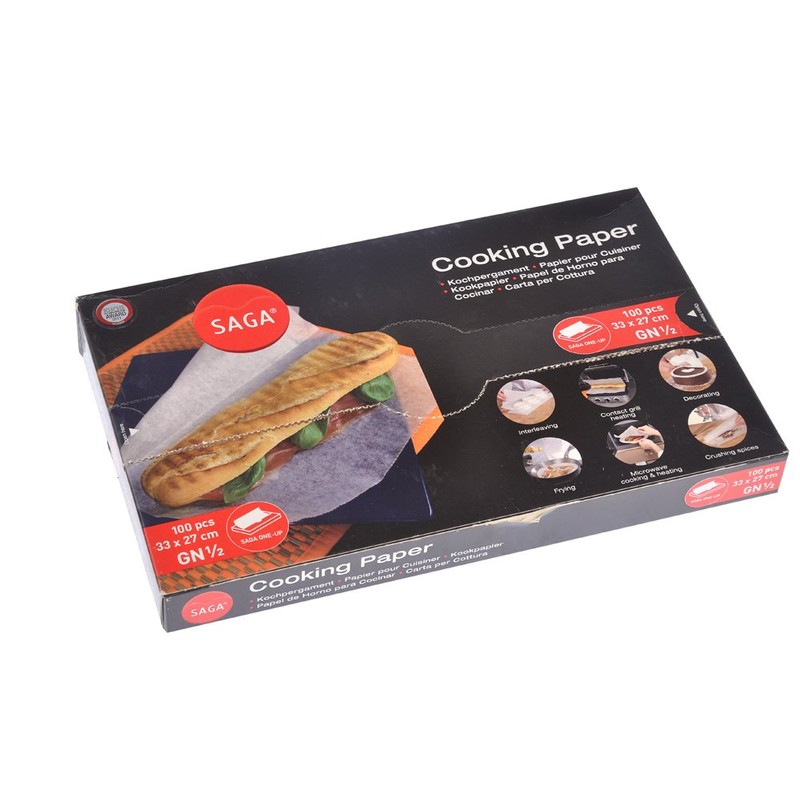Saga GH038 Kochpergament 33 x 27 Cm Cooking Paper