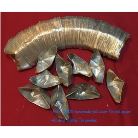 APERFECT Joss Paper Ancestor Money, Silver, Chinese Joss, Money, Joss Paper Burner, Silver Joss, Paper Money Incense, 100 pcs