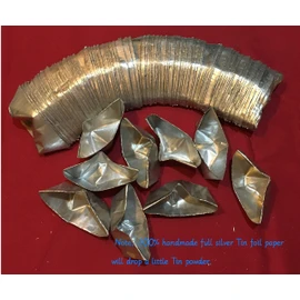 APERFECT Joss Paper Ancestor Money, Silver, Chinese Joss, Money, Joss Paper Burner, Silver Joss, Paper Money Incense, 100 pcs