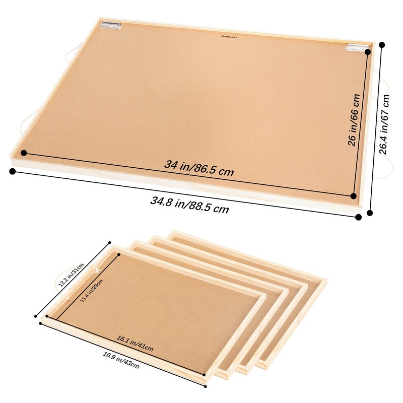 Lavievert 1500 Pieces Jigsaw Puzzle Table with 4 Drawers, Wooden