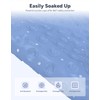 ADOV Corner Shower Mat, 54x54cm Curved Non Slip Anti-Mould Bath