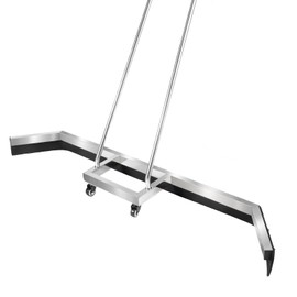 Tennis Court Squeegee, 39.76 inches with Handle and Wheels Tennis Court Equipment Accessories Professional Sweeper Rolling Surface Court Dryer Water Remover Water Squeegee Rain Shuttle Dew Broom