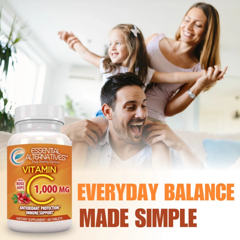 LHA Vitamin C with Rosehip – 60 Tablets, Daily Wellness
