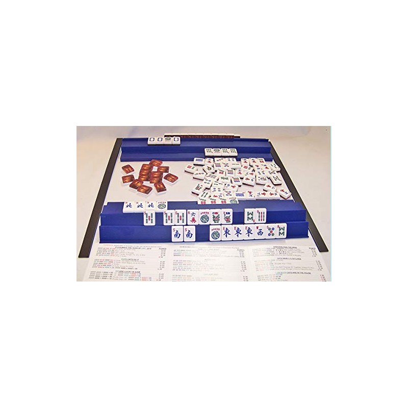 Siamese MAH JONGG Racks - 4 Blue