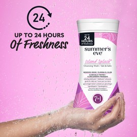 Summer's Eve Island Splash Refreshing Daily All Over Feminine Body Wash, Removes Odor, Feminine Wash pH Balanced, 9 fl oz, 12 Pack