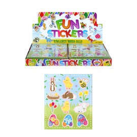 Henbrandt 24x Easter Sticker Sheets - Party Favours / Loot Bag Fillers / Lucky Dip Prizes / Kids Arts & Crafts