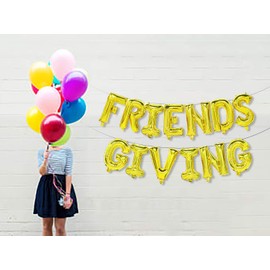 Friendsgiving Party Decorations, Friendsgiving Balloons Banner Decorations, Thanksgiving Balloons Decorations, Friendsgiving Decorations，Thanksgiving Friends Party Decorations
