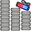 Leiboow 20-Pack Aluminum LED Strobe Light – 20 LEDs Per