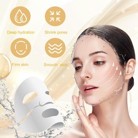 5 Stück Bio-Collagen Real Deep Mask,Collagen Mask Overnight,Collagen Reverse Film Volume Peel off Mask,Anti-Falten Lifting Gesichtsmaske,Kollagen Film Hydrating Anti-Aging Gesichtsmaske