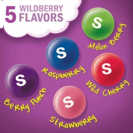 Skittles Wild Berry Bulk Candy Individually Wrapped, Fun Size Packets (2 Pounds)