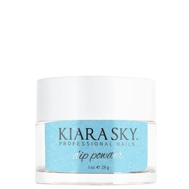 Kiara Sky Professional Nails Dip Powder - Remix D619 - Blue Holo Iridescent Special Effect