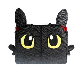 Toothless the King of Dragons Movie Character Face Wallet