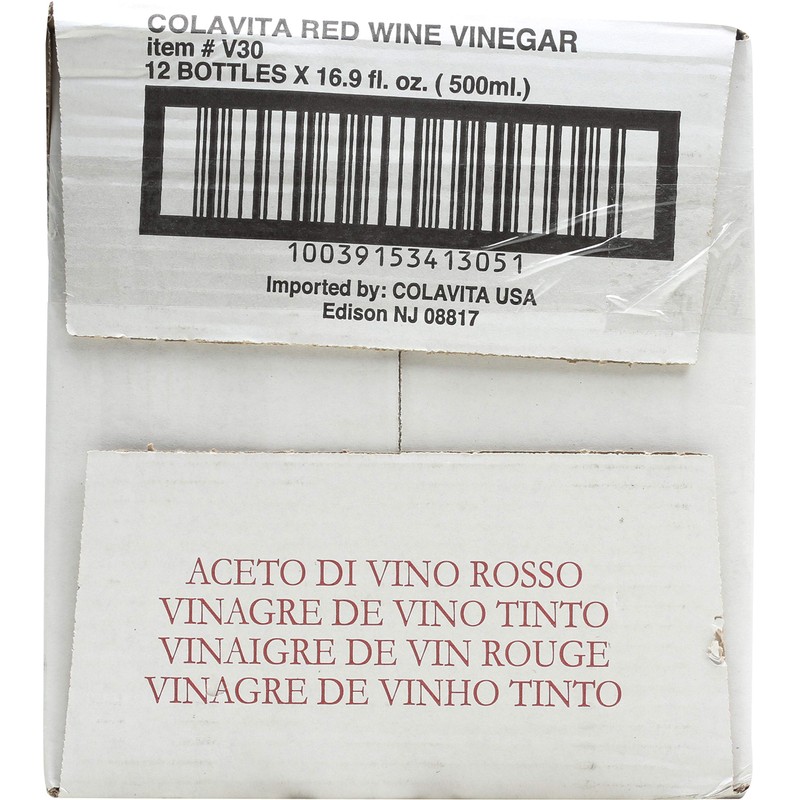 Colavita Aged Red Wine Vinegar, 17 Ounce (Pack of 12)