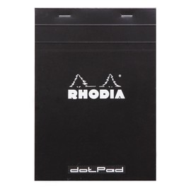 Rhodia 16559C DotPad Block (DIN A5, Dot Grid, 14.8 x 21 cm, 80 sheets) 1 piece black