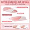 Christmas Glue on Nails - Short Oval Winter False Nails