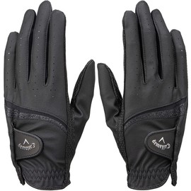 Callaway Style DUAL WMS BLK 20 23 Gloves (20 cm) For Both Hands, Black, Women's