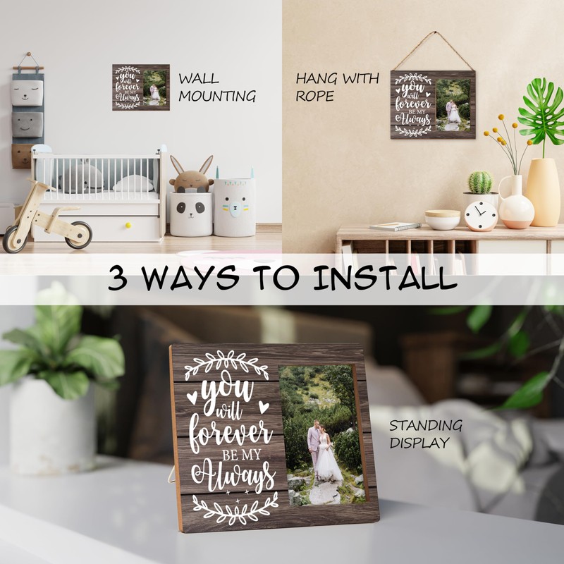 Couples Picture Frame Gift, You Will Forever Be My Always